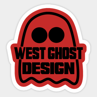 west ghost design Sticker
